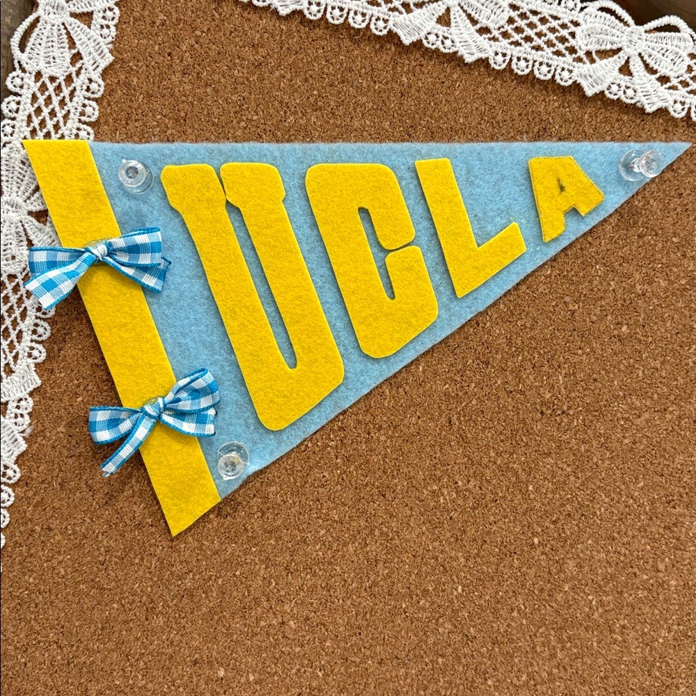 UCLA Blue and Yellow Felt Pennant
